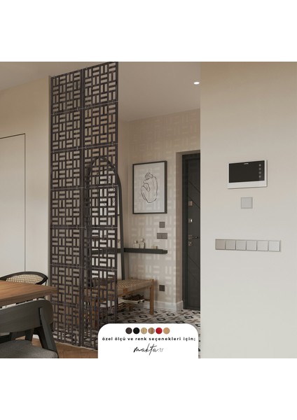 ® Perde Paravan | Lazer Kesim Ahşap Sarkıt Seperatör, 4'lü Panel Levha Seti indirimleri