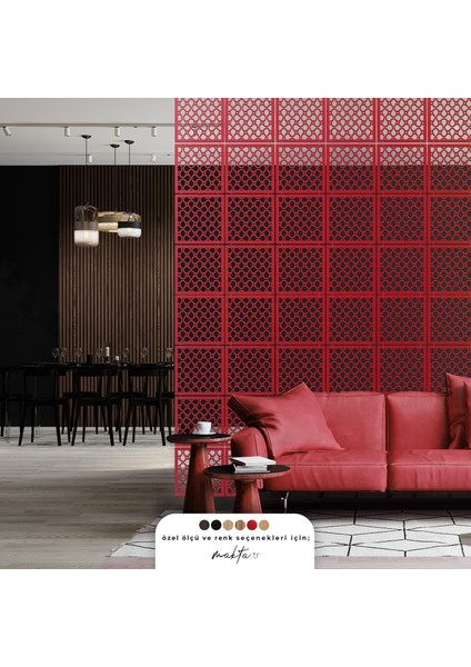 ® Perde Paravan | Lazer Kesim Ahşap Sarkıt Seperatör, 4'lü Panel Levha Seti fiyatları