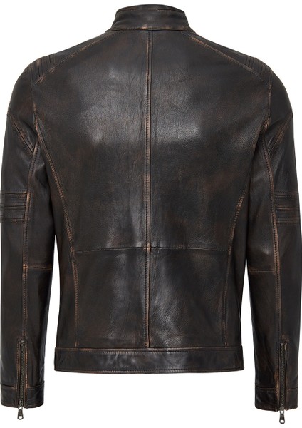 Kobe Erkek Bronz Deri Ceket 24WGF6546R4