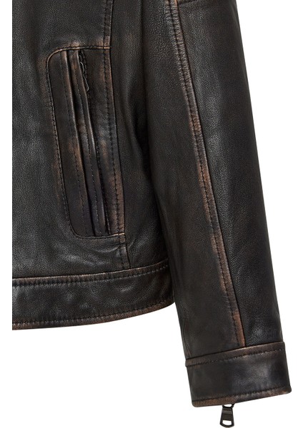 Kobe Erkek Bronz Deri Ceket 24WGF6546R4