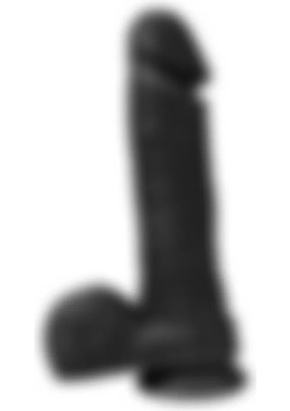 Dildo Series Siyah Wolf King 22 cm Esnek  Realistik Penis Dildo