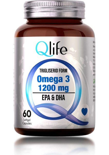 Omega 3 Balık Yağı 1200 Mg 60 Kapsül fiyatları