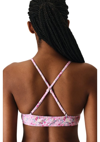 Amira Bralet Çıtır Çiçek Desenli Bikini Üstü fiyatları