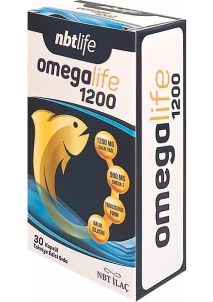 Omegalife 1200 30 Kapsül Omega 3 Balık Yağı İçeren Takviye fiyatları
