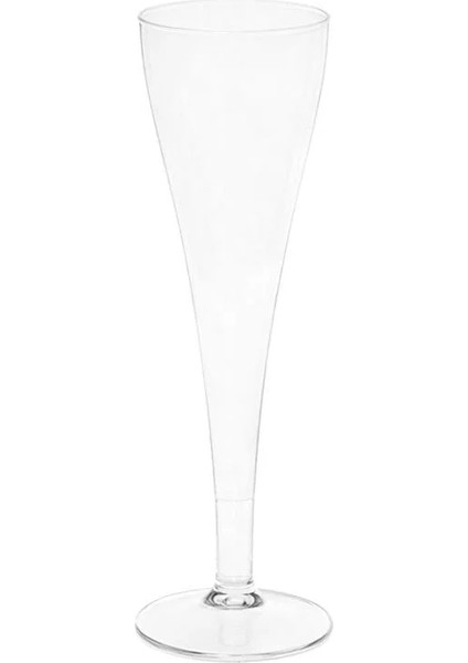 Mika Plastik Slim Kadeh - Flüt Kadeh 120 ml 6'lı modelleri
