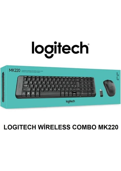 MK220 Q Tr Siyah Kablosuz Klavye Mouse Set