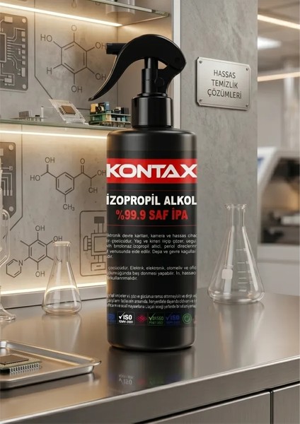 %99,9 Saf İpa İzopropil Alkol 200 ml Hassas Yüzeyler İçin Kalıntı Bırakmayan Temizlik fiyatları