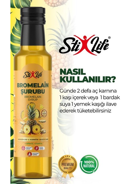 Stixlife Bromelain Detox Şurubu 250 ml fırsatları