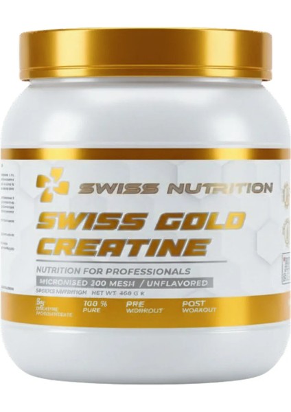 Swiss Gold Kreatin 400 gr %100 Saf Monohidrat Türkiye Menşeli 80 Servis indirimleri