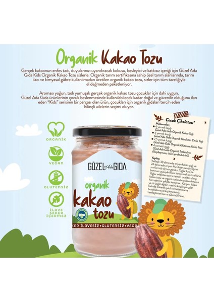 Kids Organik Kakao Tozu 150 Gr modelleri