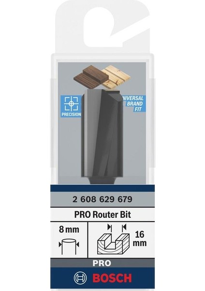 Pro 16X30 mm Ahşap Düz Freze Ucu 2608629679 fiyatları