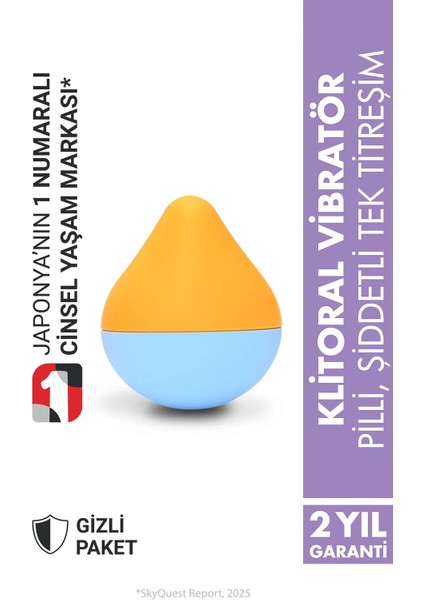 iroha Mini Sora-Mikan Vibratör (Kadınlara Özel, Pilli) HMM-03