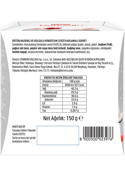 Çikolata 15'li 150 Gr fiyatları