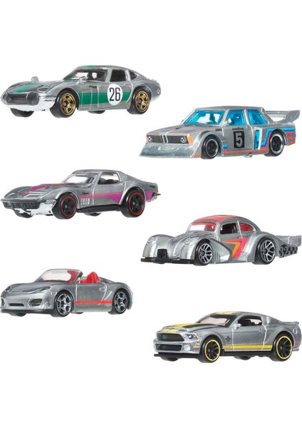 1:64 Hot Wheels Silver Serisi Zamac Temalı 6’lı Araba Seti JLB26 fiyatları