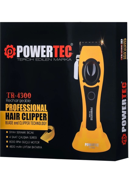 TR-4300 Profesyonel Saç Sakal Kesim Makinesi