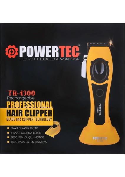 TR-4300 Profesyonel Saç Sakal Kesim Makinesi