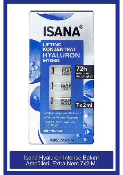 Hyaluron Intense Bakım Ampülleri, Extra Nem 7x2 ml modelleri