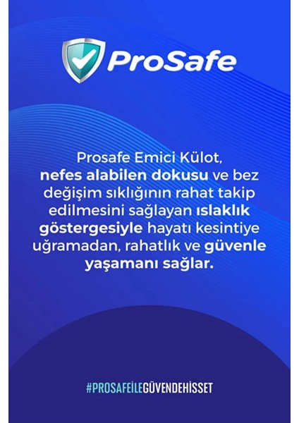 30'lu Yetişkin Emici Külot XL Beden Islaklık Göstergeli Pratik Kullanım fiyatları