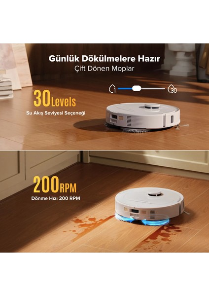 Qrevo L Pro Akıllı Robot Süpürge 18.500 Pa - Beyaz