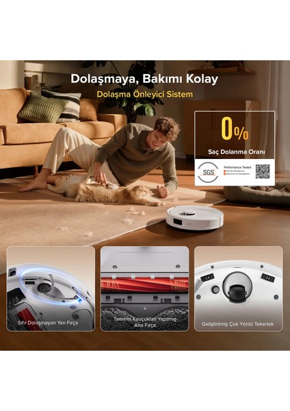 Qrevo L Pro Akıllı Robot Süpürge 18.500 Pa - Beyaz