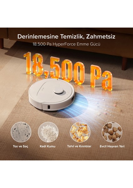 Qrevo L Pro Akıllı Robot Süpürge 18.500 Pa - Beyaz