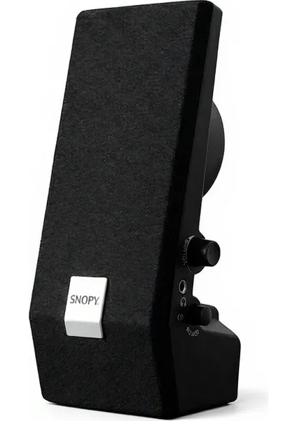 SN-611 2.0 AC 220V Siyah Hoparlör 1 + 1 Ses Ayarı ile Güçlü Ses Deneyimi