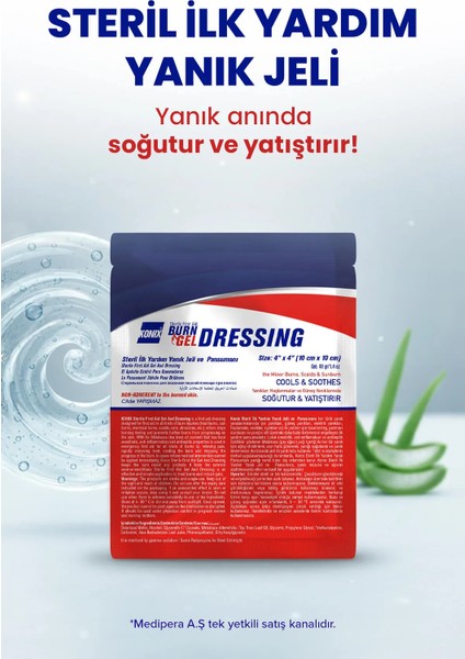 STERİL İLK YARDIM YANIK PANSUMANI 10X10 CM modelleri