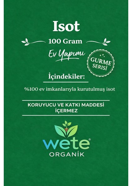 Ev Yapımı İsot Biber 100 gr Gurme Serisi modelleri