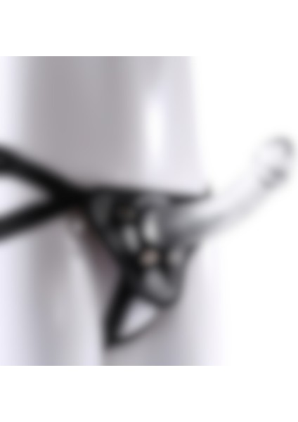 Strapon Düz Yüzeyli Şeffaf Jel Dildo S Size 14CM