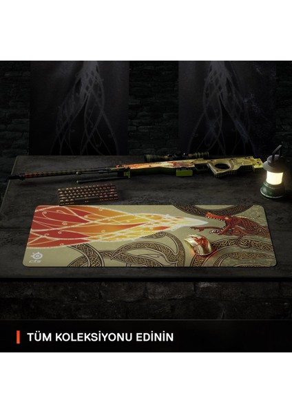Kablosuz Oyuncu Mouse CS2 Dragon Lore Edition 18000 DPI Oyun İçin Altın Renk