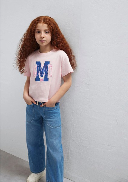 M Logo Baskılı Pembe Tişört 7610390-71007 fırsatları