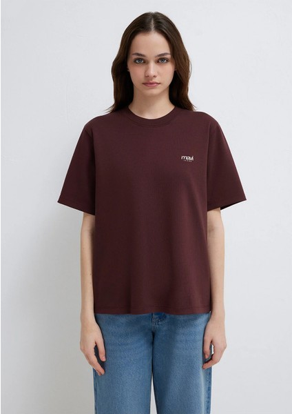 Mavi Jeans Baskılı Bordo Tişört 1613804-70223 modelleri