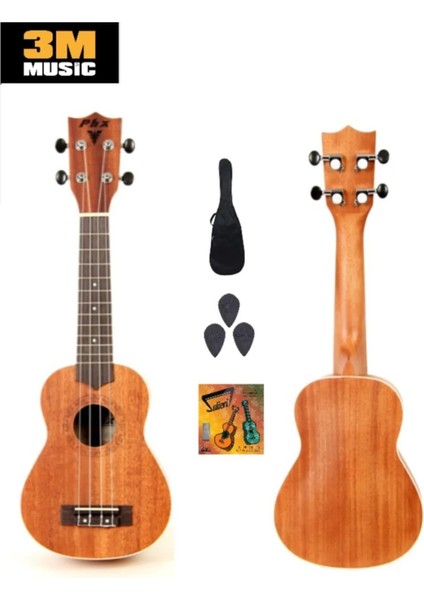 PK200 Maun Concert Ukulele Seti Tam Full Set Akustik Performans İçin Özel Tasarım