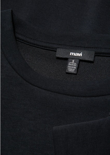Soft-Premium (TENCEL™) Modal Karışımlı Siyah Sweatshirt 168837-900
