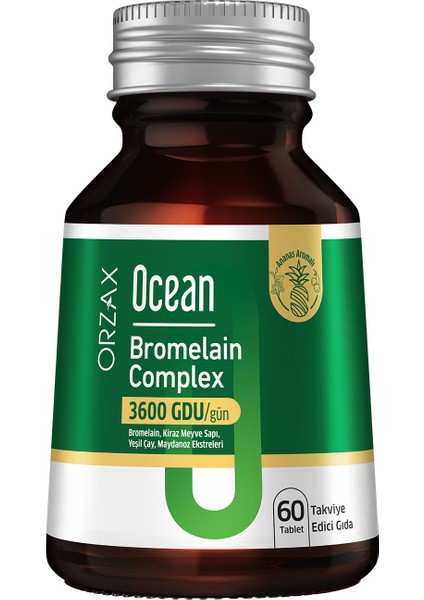 Bromelain Complex 60 Tablet Standart İçerik Menşei: Türkiye fiyatları