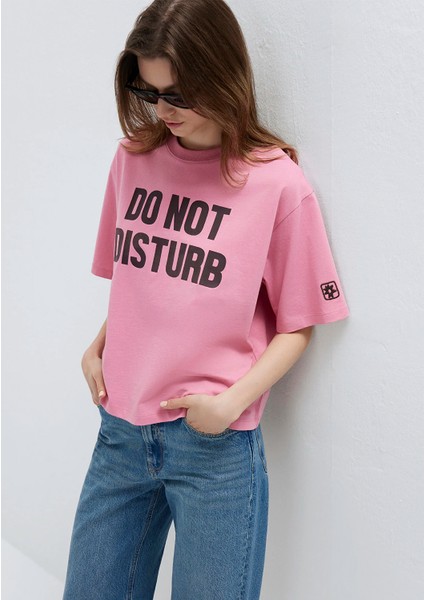 Slogan Baskılı Pembe Tişört 1613923-71063 fiyatları
