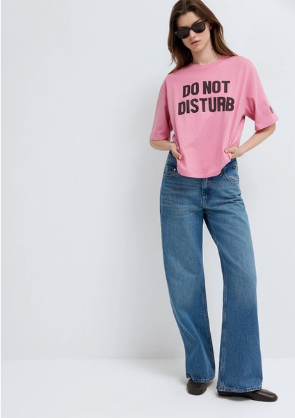 Slogan Baskılı Pembe Tişört 1613923-71063 modelleri