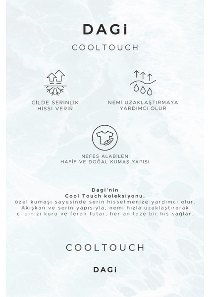 Ekru Cool Touch V Yaka Tişört