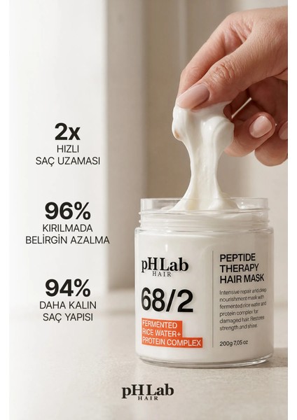 Phlab Hair Bağ Terapisi Fermente Pirinç Suyu & Protein Complex Saç Maskesi modelleri