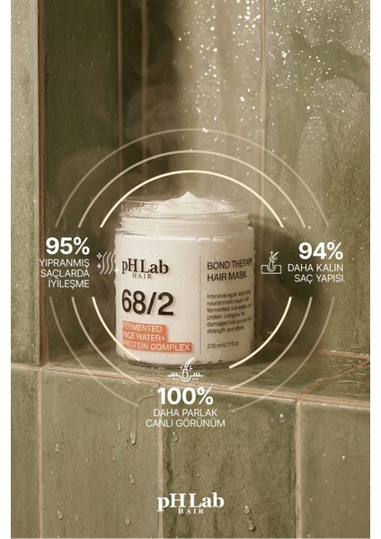 Phlab Hair Bağ Terapisi Fermente Pirinç Suyu & Protein Complex Saç Maskesi
