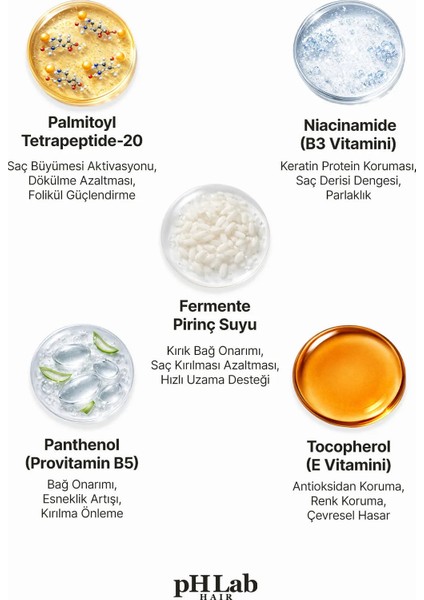 Phlab Hair Bağ Terapisi Fermente Pirinç Suyu & Protein Complex Saç Maskesi