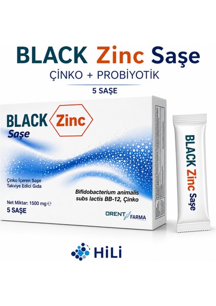 Black Zinc Probiyotik 5 Saşe fiyatları