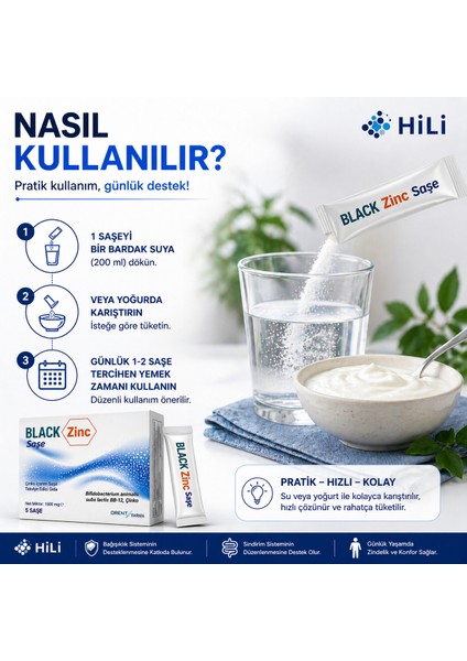 Black Zinc Probiyotik 5 Saşe indirimleri