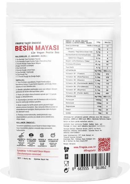 Besin Mayası 100GR - Fropie Chef fiyatları