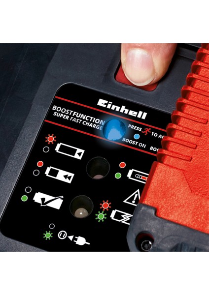 Orijinal Einhell şarj cihazı Power X-Boostcharger 8A Power X-Change (Li-ion, tüm PXC aküler için uygun, daha hızlı şarj için boost modu, 7 aşamalı LED durum göstergesi) - 4512155 indirimleri