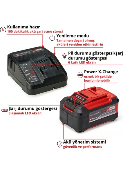 Orijinal Starter Set 5,2 Ah PXC 4512147 | 18 V | 1260 W | akü + 3A şarj cihazı | 100 dak. şarj süresi | PXC | Li-ion | şarj yönetimi | LED gösterge fırsatları