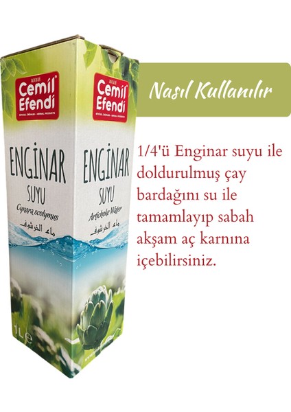 Enginar Suyu 3 Lü 3 lt Bitkisel İçerik ile Aromatik ve Doğal fiyatları