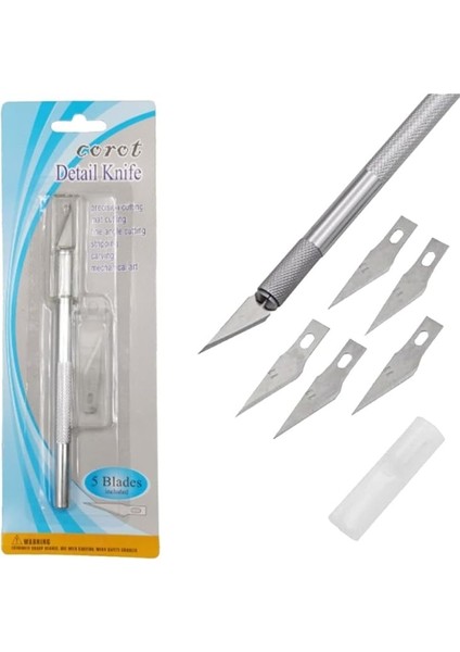 Tasarım Hobi Neşter Kretuar Bıçağı 5 Uç Yedekli Set fırsatları
