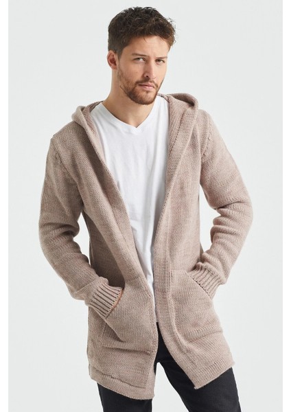 Krem Desenli Triko Hırka- HRK8085R02S