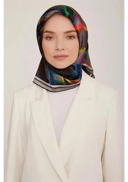 Ipek Eşarp Twill Füme Yeşil Mavi Mor indirimleri